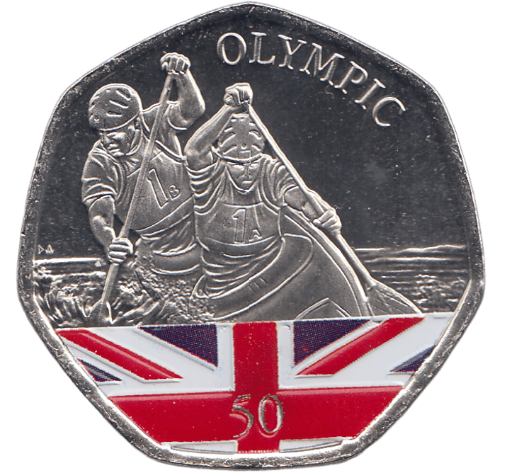 2021 50P TOKYO OLYMPIC CANOEING ( BU ) - SILVER WORLD COINS - Cambridgeshire Coins