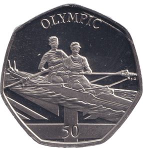 2021 50P TOKYO OLYMPIC ROWING ( BU ) - 50p BU - Cambridgeshire Coins