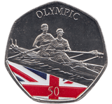 2021 50P TOKYO OLYMPIC ROWING( BU ) - SILVER WORLD COINS - Cambridgeshire Coins