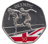 2021 50P TOKYO OLYMPIC SPRINT ( BU ) - SILVER WORLD COINS - Cambridgeshire Coins