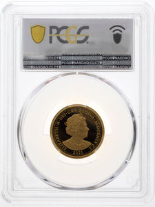 2021 ALDERNEY GOLD PROOF SOVEREIGN GEORGE AND THE DRAGON ( PCGS ) PR70DCAM - NGC GOLD COINS - Cambridgeshire Coins