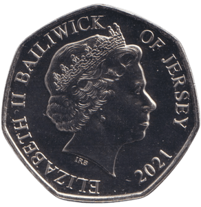 2021 BAILIWICK OF JERSEY POPPY 50P BU - 50P REGIONAL ISSUE - Cambridgeshire Coins