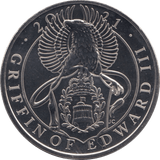 2021 BRILLIANT UNCIRCULATED £5 QUEENS BEASTS GRIFFIN OF EDWARD BU - £5 BU - Cambridgeshire Coins