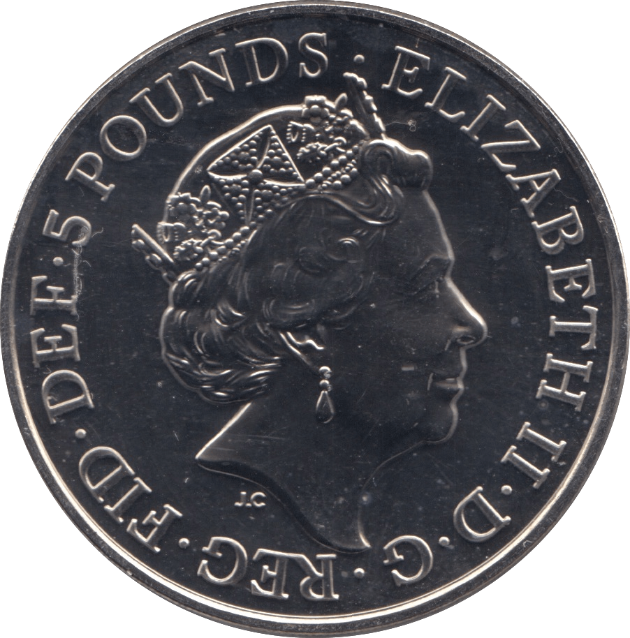 2021 BRILLIANT UNCIRCULATED £5 QUEENS BEASTS GRIFFIN OF EDWARD BU - £5 BU - Cambridgeshire Coins