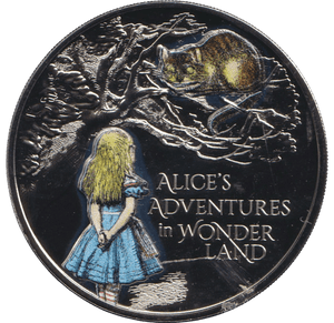 2021 BRILLIANT UNCIRCULATED COLOURED £5 COIN ALICE IN WONDERLAND BU - £5 BU - Cambridgeshire Coins