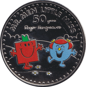 2021 BRILLIANT UNCIRCULATED COLOURED £5 COIN MR MEN LITTLE MISS COIN BU - £5 BU - Cambridgeshire Coins