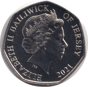 2021 BU 50P BAILIWICK OF GUERNSEY POPPY - WORLD COINS - Cambridgeshire Coins