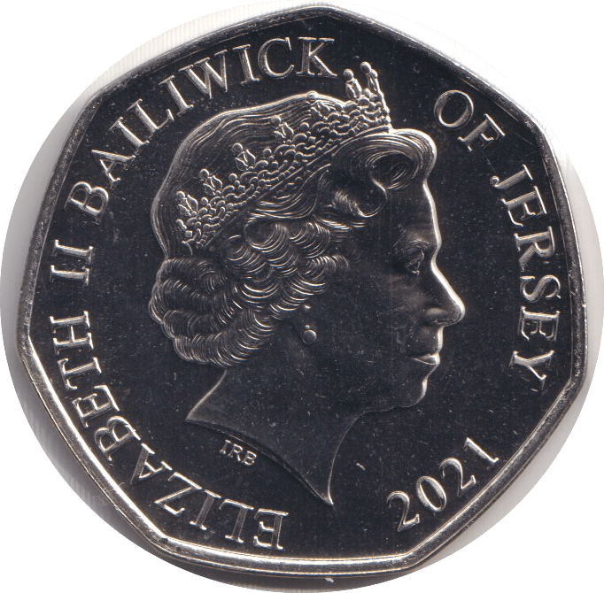 2021 BU 50P BAILIWICK OF GUERNSEY ROYAL NAVY - WORLD COINS - Cambridgeshire Coins