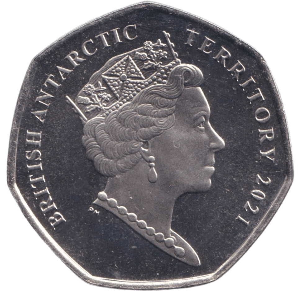 2021 BU 50P BRITISH ANTARCTIC TERRITORY - 50P REGIONAL ISSUES - Cambridgeshire Coins