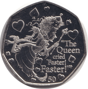 2021 BU 50P ISLE OF MAN THE QUEEN CRIED FASTER! FASTER! - WORLD COINS - Cambridgeshire Coins