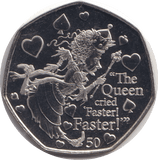 2021 BU 50P ISLE OF MAN THE QUEEN CRIED FASTER! FASTER! - WORLD COINS - Cambridgeshire Coins