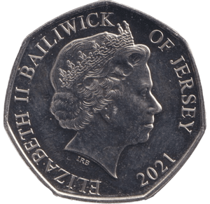 2021 BU 50P JERSEY - 50P REGIONAL ISSUES - Cambridgeshire Coins