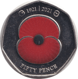 2021 BU 50P JERSEY - WORLD COINS - Cambridgeshire Coins