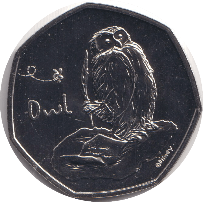 2021 BU 50P OWL - WORLD COINS - Cambridgeshire Coins