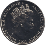 2021 BU FIVE POUNDS 95 YEARS - WORLD COINS - Cambridgeshire Coins