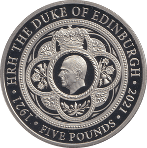 2021 BU FIVE POUNDS DUKE OF EDINBURGH - WORLD COINS - Cambridgeshire Coins