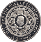 2021 BU FIVE POUNDS DUKE OF EDINBURGH - WORLD COINS - Cambridgeshire Coins