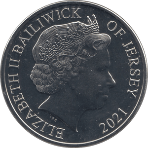 2021 BU JERSEY 100 YEARS REMEMBRANCE COIN FIVE POUNDS - SILVER WORLD COINS - Cambridgeshire Coins