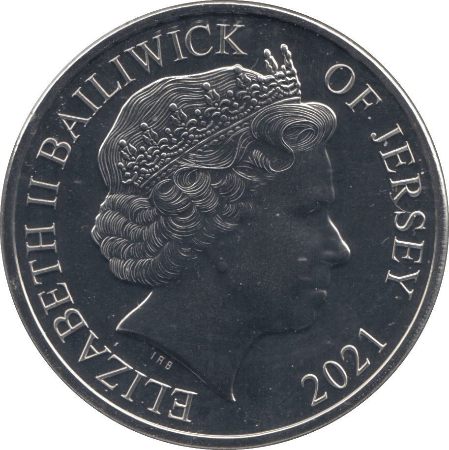 2021 BU JERSEY 100 YEARS REMEMBRANCE COIN FIVE POUNDS - SILVER WORLD COINS - Cambridgeshire Coins