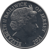 2021 BU JERSEY 100 YEARS REMEMBRANCE COIN FIVE POUNDS - SILVER WORLD COINS - Cambridgeshire Coins
