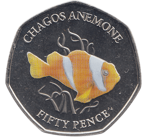 2021 CHAGOS ANEMONE 50P ( BU ) - Cambridgeshire Coins