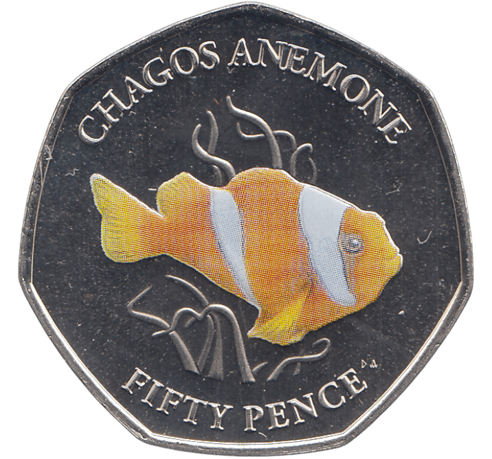 2021 CHAGOS ANEMONE 50P ( BU ) - Cambridgeshire Coins