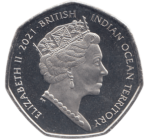 2021 CHAGOS ANEMONE 50P ( BU ) - Cambridgeshire Coins
