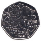 2021 CHESHIRE CAT 50P ISLE OF MAN ( BU ) - 50P REGIONAL ISSUES - Cambridgeshire Coins