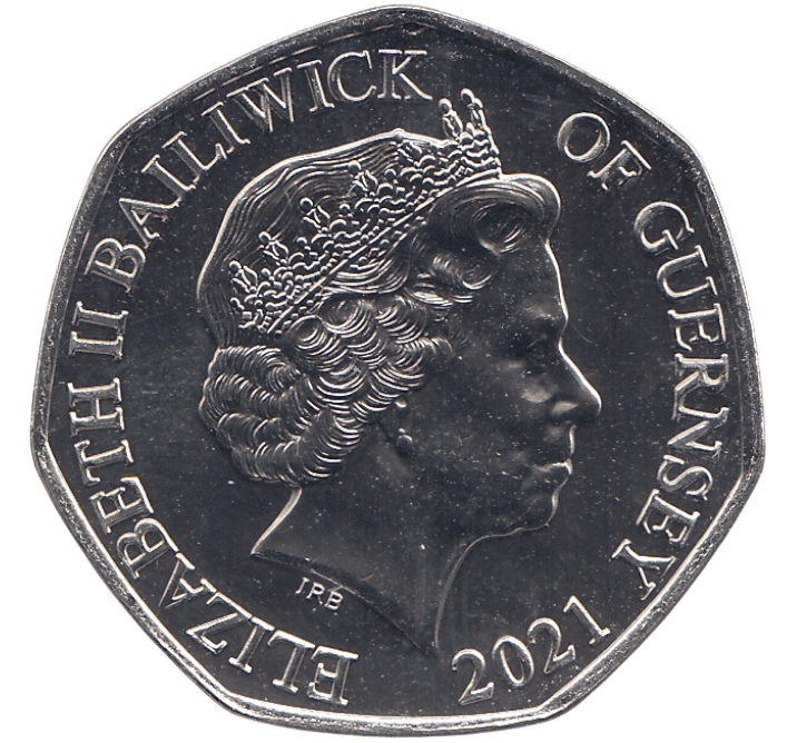 2021 CHRISTMAS 50P CAROL SINGING BAILIWICK OF GUERNSEY ( BU ) - 50p BU - Cambridgeshire Coins