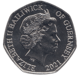 2021 CHRISTMAS 50P CAROL SINGING BAILIWICK OF GUERNSEY ( BU ) - 50p BU - Cambridgeshire Coins