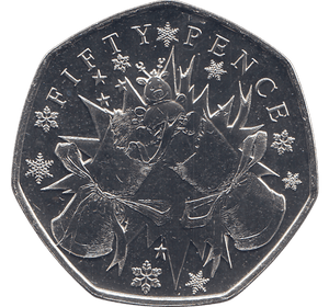 2021 CHRISTMAS 50P CHRISTMAS CRACKER BAILIWICK OF GUERNSEY ( BU ) - 50p BU - Cambridgeshire Coins