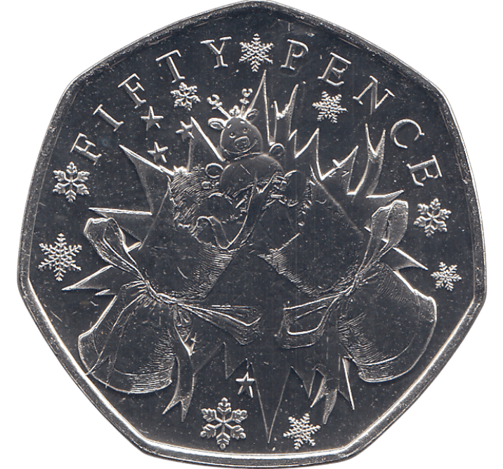 2021 CHRISTMAS 50P CHRISTMAS CRACKER BAILIWICK OF GUERNSEY ( BU ) - 50p BU - Cambridgeshire Coins
