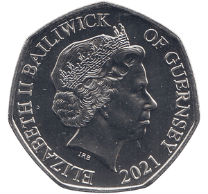 2021 CHRISTMAS 50P CHRISTMAS CRACKER BAILIWICK OF GUERNSEY ( BU ) - 50p BU - Cambridgeshire Coins