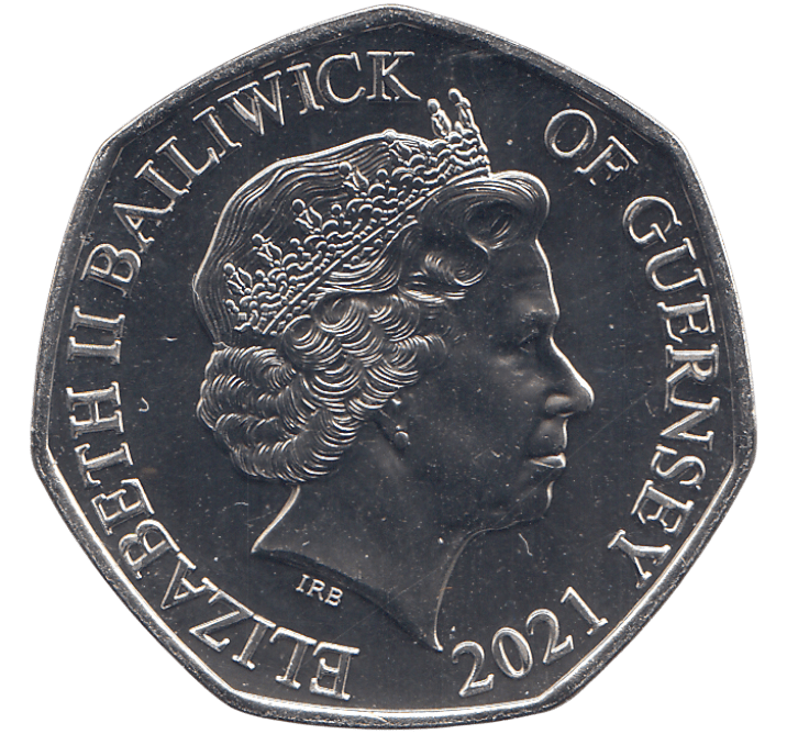 2021 CHRISTMAS 50P CHRISTMAS CRACKER BAILIWICK OF GUERNSEY ( BU ) - 50p BU - Cambridgeshire Coins