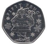 2021 CHRISTMAS 50P SANTA BAILIWICK OF GUERNSEY ( BU ) - 50p BU - Cambridgeshire Coins