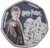 2021 COLOURED SILVER PLATED 50P HARRY POTTER ( PROOF ) - 50p PROOF - Cambridgeshire Coins