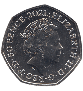 2021 COLOURISED PLESIOSAURUS 50P ( BU ) - 50P REGIONAL ISSUE - Cambridgeshire Coins