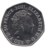 2021 COLOURISED PLESIOSAURUS 50P ( BU ) - 50P REGIONAL ISSUE - Cambridgeshire Coins