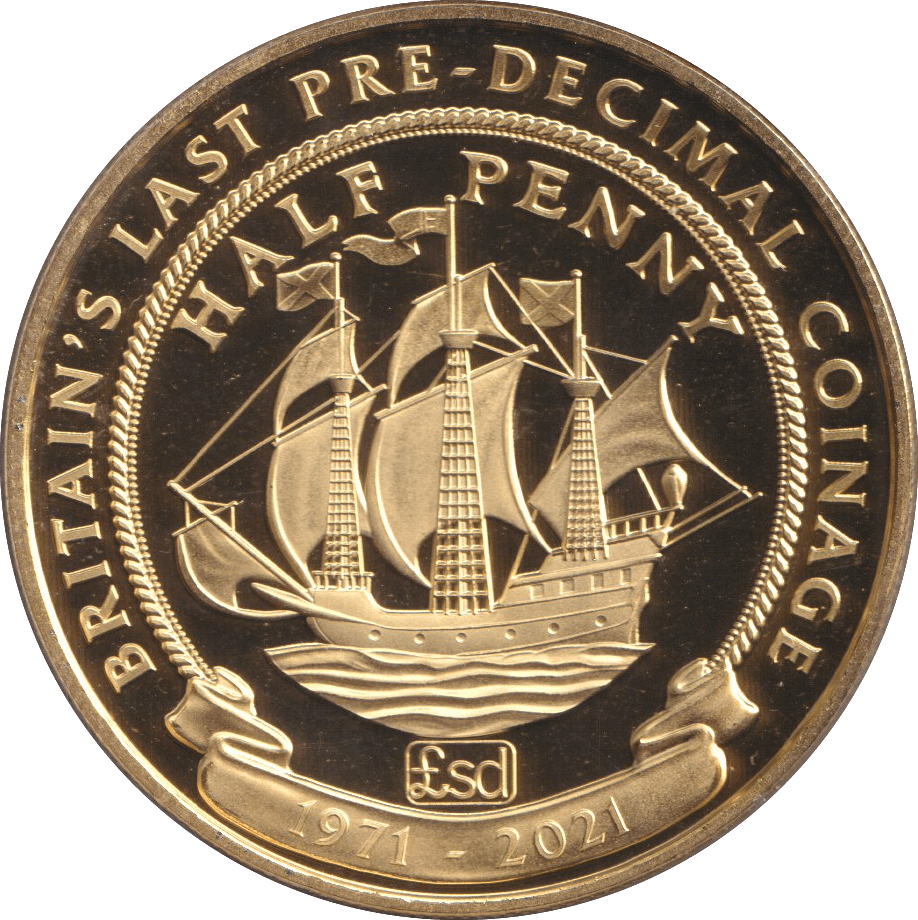 2021 CROWN HALF PENNY - WORLD COINS - Cambridgeshire Coins