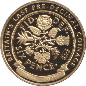 2021 CROWN SIXPENCE - WORLD COINS - Cambridgeshire Coins
