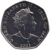 2021 ELIZABETH II 95TH BIRTHDAY 50P ISLE OF MAN ( BU ) - 50P REGIONAL ISSUE - Cambridgeshire Coins