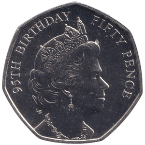 2021 ELIZABETH II 95TH BIRTHDAY 50P ISLE OF MAN ( BU ) - 50P REGIONAL ISSUE - Cambridgeshire Coins