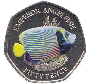 2021 EMPEROR ANGELFISH 50P ( BU ) - Cambridgeshire Coins