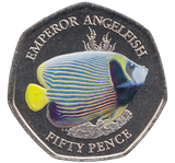 2021 EMPEROR ANGELFISH 50P ( BU ) - Cambridgeshire Coins