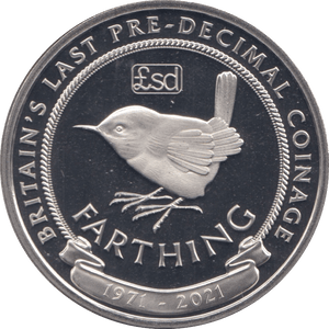 2021 FARTHING BRITAIN'S LAST PRE - DECIMAL COINAGE - WORLD COINS - Cambridgeshire Coins