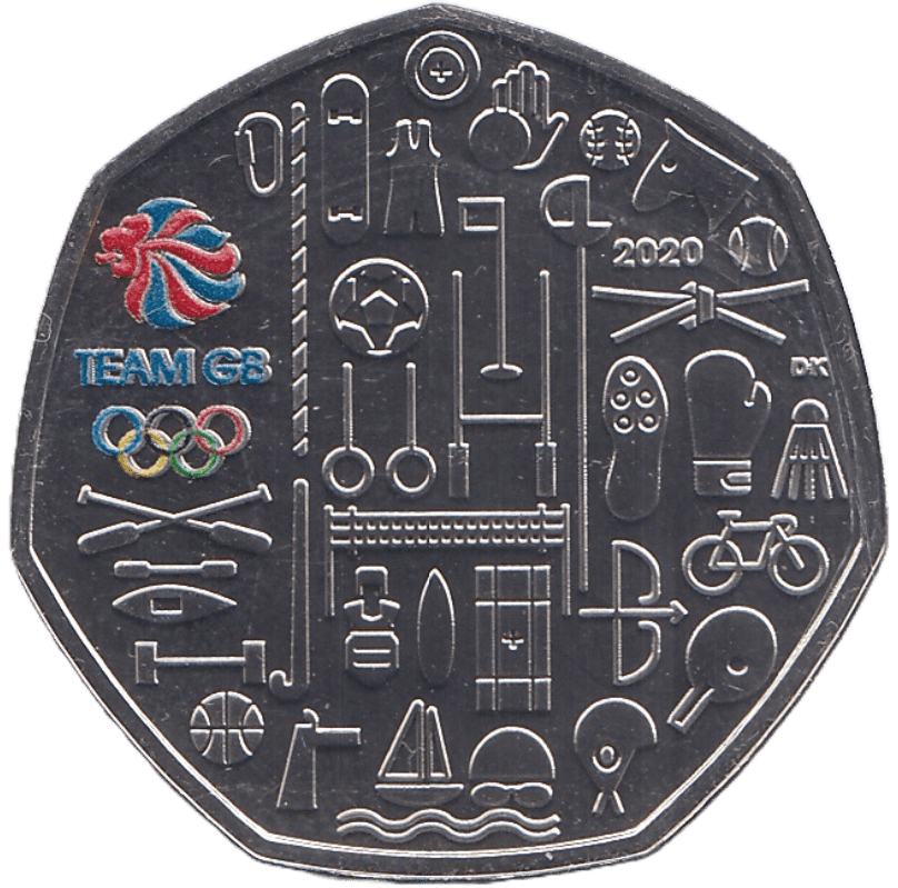 2021 FIFTY PENCE 50P BRILLIANT UNCIRCULATED TEAM GB TOKYO OLYMPICS - 50p BU - Cambridgeshire Coins