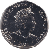 2021 FIFTY PENCE - 95TH BIRTHDAY - WORLD COINS - Cambridgeshire Coins
