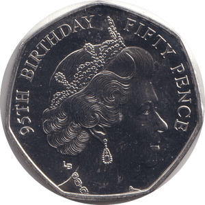 2021 FIFTY PENCE - 95TH BIRTHDAY - WORLD COINS - Cambridgeshire Coins