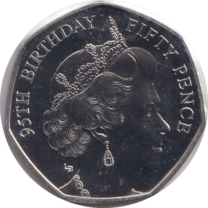 2021 FIFTY PENCE - 95TH BIRTHDAY - WORLD COINS - Cambridgeshire Coins