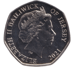 2021 FIFTY PENCE BAILIWICK OF JERSEY ( BU ) - 50P REGIONAL ISSUES - Cambridgeshire Coins